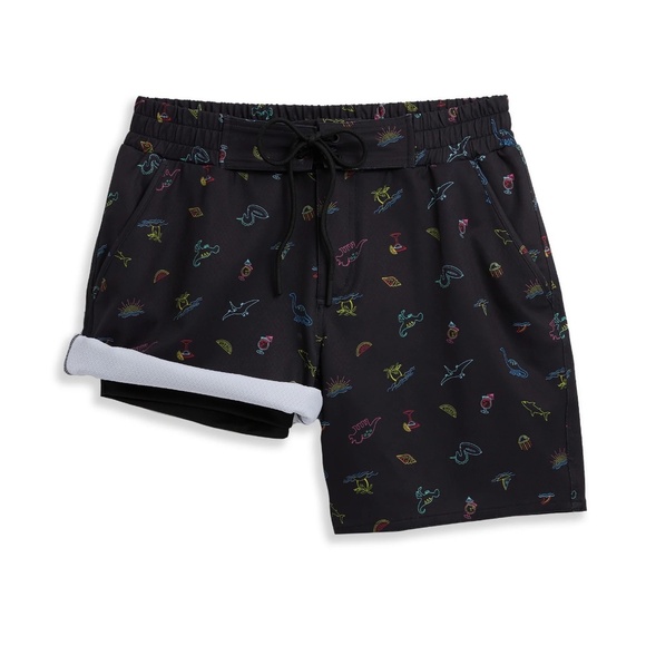 TomboyX 7" Heritage Board Shorts - Island Time XS - Picture 2 of 7